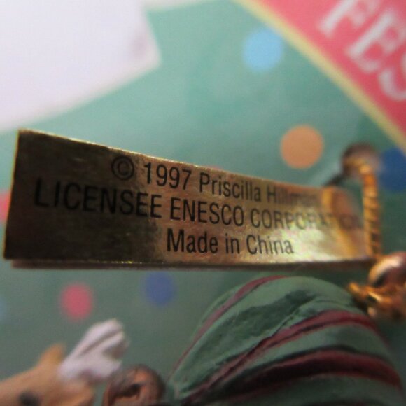 5 Cherished Teddies Enesco Winter Festival Miniature Christmas Ornament NWT 1997 - Picture 10 of 11